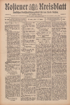 Kostener Kreisblatt: amtliches Ver&ouml;ffentlichungsblatt f&uuml;r den Kreis Kosten 1913.10.07 Jg.48 Nr120