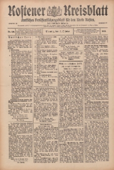 Kostener Kreisblatt: amtliches Veröffentlichungsblatt für den Kreis Kosten 1913.10.07 Jg.48 Nr120