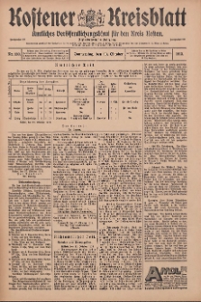 Kostener Kreisblatt: amtliches Veröffentlichungsblatt für den Kreis Kosten 1913.10.30 Jg.48 Nr130
