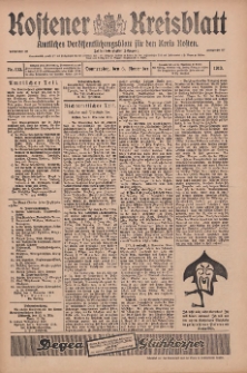 Kostener Kreisblatt: amtliches Veröffentlichungsblatt für den Kreis Kosten 1913.11.06 Jg.48 Nr133
