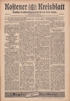 Kostener Kreisblatt: amtliches Veröffentlichungsblatt für den Kreis Kosten 1913.11.13 Jg.48 Nr136
