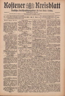Kostener Kreisblatt: amtliches Ver&ouml;ffentlichungsblatt f&uuml;r den Kreis Kosten 1913.11.15 Jg.48 Nr137