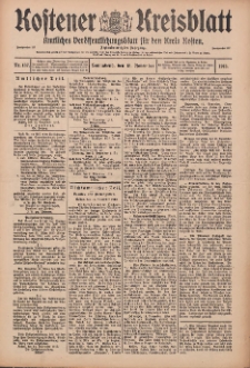 Kostener Kreisblatt: amtliches Veröffentlichungsblatt für den Kreis Kosten 1913.11.15 Jg.48 Nr137