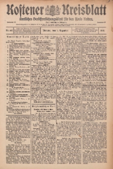 Kostener Kreisblatt: amtliches Veröffentlichungsblatt für den Kreis Kosten 1913.12.09 Jg.48 Nr147