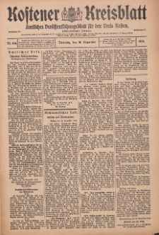 Kostener Kreisblatt: amtliches Ver&ouml;ffentlichungsblatt f&uuml;r den Kreis Kosten 1913.12.16 Jg.48 Nr150