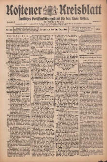 Kostener Kreisblatt: amtliches Veröffentlichungsblatt für den Kreis Kosten 1913.12.20 Jg.48 Nr152