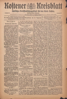 Kostener Kreisblatt: amtliches Ver&ouml;ffentlichungsblatt f&uuml;r den Kreis Kosten 1913.12.27 Jg.48 Nr154