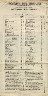Skład gł&oacute;wny w&oacute;d mineralnych naturalnych wprost ze źr&oacute;deł sprowadzonych, przy aptece magistra farmacyi Leonarda Ziemińskiego...