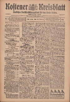 Kostener Kreisblatt: amtliches Veröffentlichungsblatt für den Kreis Kosten 1914.02.26 Jg.49 Nr25