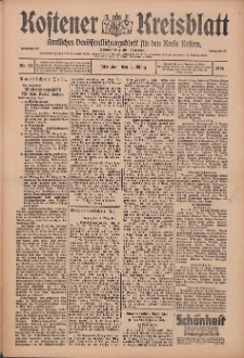 Kostener Kreisblatt: amtliches Veröffentlichungsblatt für den Kreis Kosten 1914.03.03 Jg.49 Nr27