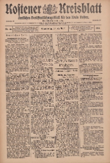 Kostener Kreisblatt: amtliches Ver&ouml;ffentlichungsblatt f&uuml;r den Kreis Kosten 1914.04.16 Jg.49 Nr46