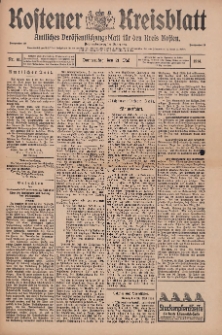 Kostener Kreisblatt: amtliches Veröffentlichungsblatt für den Kreis Kosten 1914.05.21 Jg.49 Nr61