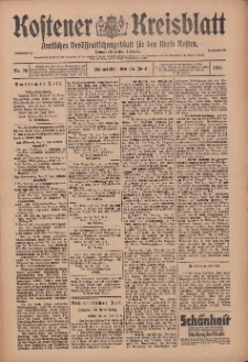 Kostener Kreisblatt: amtliches Veröffentlichungsblatt für den Kreis Kosten 1914.06.25 Jg.49 Nr76