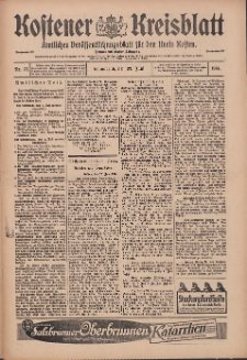 Kostener Kreisblatt: amtliches Veröffentlichungsblatt für den Kreis Kosten 1914.06.27 Jg.49 Nr77