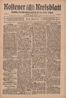 Kostener Kreisblatt: amtliches Ver&ouml;ffentlichungsblatt f&uuml;r den Kreis Kosten 1914.06.30 Jg.49 Nr78
