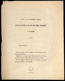 A Son Altesse Dimitre, Prince Swiatopolk Piast de Mir Mirsky A Varsovie : Prince Dimitre!