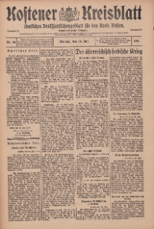 Kostener Kreisblatt: amtliches Veröffentlichungsblatt für den Kreis Kosten 1914.07.28 Jg.49 Nr90