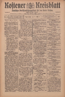 Kostener Kreisblatt: amtliches Ver&ouml;ffentlichungsblatt f&uuml;r den Kreis Kosten 1914.10.17 Jg.49 Nr125