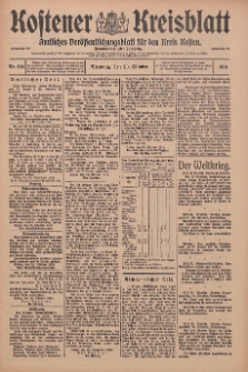 Kostener Kreisblatt: amtliches Veröffentlichungsblatt für den Kreis Kosten 1914.10.20 Jg.49 Nr126