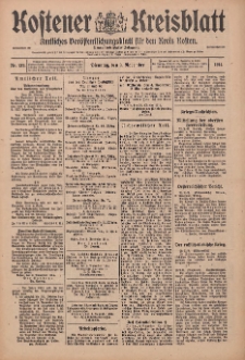 Kostener Kreisblatt: amtliches Veröffentlichungsblatt für den Kreis Kosten 1914.11.03 Jg.49 Nr132