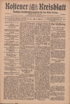 Kostener Kreisblatt: amtliches Ver&ouml;ffentlichungsblatt f&uuml;r den Kreis Kosten 1914.11.17 Jg.49 Nr138