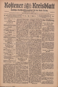 Kostener Kreisblatt: amtliches Veröffentlichungsblatt für den Kreis Kosten 1914.11.17 Jg.49 Nr138