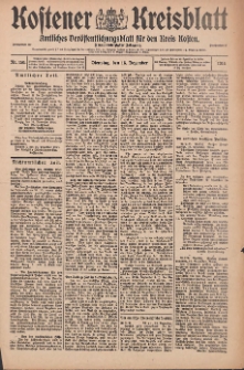 Kostener Kreisblatt: amtliches Ver&ouml;ffentlichungsblatt f&uuml;r den Kreis Kosten 1914.12.15 Jg.49 Nr150
