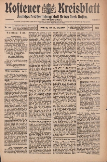 Kostener Kreisblatt: amtliches Veröffentlichungsblatt für den Kreis Kosten 1914.12.15 Jg.49 Nr150