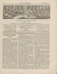 Kurjer Paryzki: dwutygodnik polityczny-literacki-społeczny: organ patrjotyczny polski 1882.12.15 R.2 Nr31