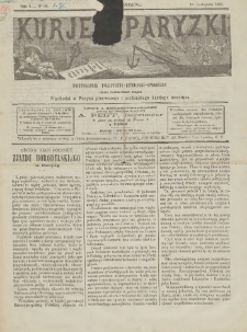Kurjer Paryzki: dwutygodnik polityczny-literacki-społeczny: organ patrjotyczny polski 1883.11.01 R.3 Nr52