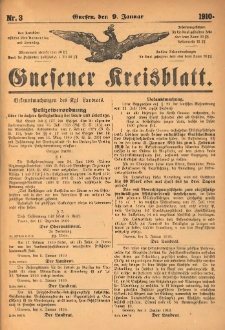 Gnesener Kreisblatt 1910.01.09 Nr3