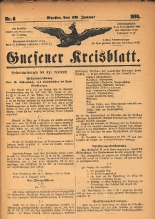 Gnesener Kreisblatt 1910.01.20 Nr6