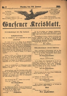 Gnesener Kreisblatt 1910.01.23 Nr7
