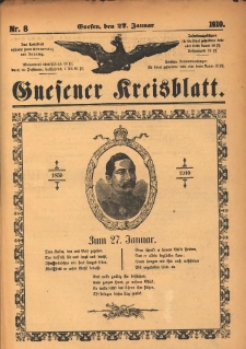 Gnesener Kreisblatt 1910.01.27 Nr8
