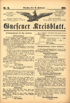 Gnesener Kreisblatt 1910.02.06 Nr11