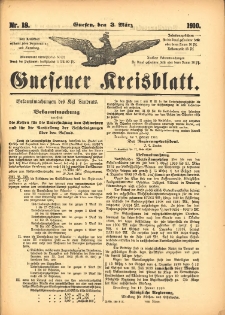 Gnesener Kreisblatt 1910.03.03 Nr18