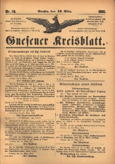 Gnesener Kreisblatt 1910.03.27 Nr25