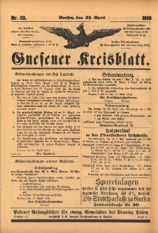 Gnesener Kreisblatt 1910.04.21 Nr32