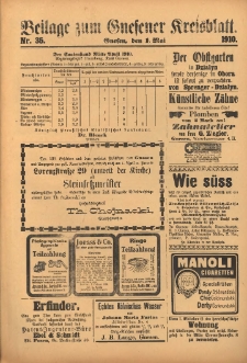 Beilage zum Gnesener Kreisblatt 1910.05.01 Nr35