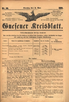 Gnesener Kreisblatt 1910.05.05 Nr36