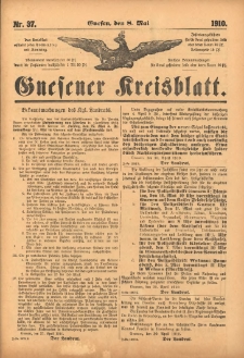 Gnesener Kreisblatt 1910.05.08 Nr37