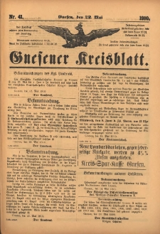 Gnesener Kreisblatt 1910.05.22 Nr41