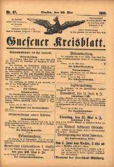 Gnesener Kreisblatt 1910.05.26 Nr42
