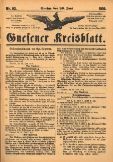 Gnesener Kreisblatt 1910.06.30 Nr52