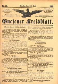 Gnesener Kreisblatt 1910.07.10 Nr55