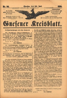 Gnesener Kreisblatt 1910.07.14 Nr56