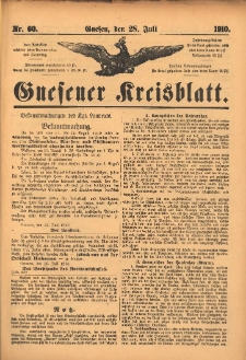 Gnesener Kreisblatt 1910.07.28 Nr60