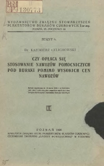 Czy opłaca się stosowanie nawoz&oacute;w pomocniczych pod buraki pomimo wysokich cen nawoz&oacute;w