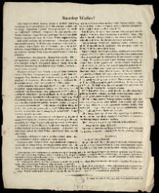 Naczelny Wodzu! [Inc.: Lubo wzgląd na smutek domowy, jakiego w tej chwili doznajesz, wstrzymuje nas od zgromadzenia się w celu uczczenia pamiatki dnia 25 Lutego. Pospieszamy Ci jednak wynurzyć, że dzień ten jest dal nas wojskowych podw&oacute;jnie uroczystem...]