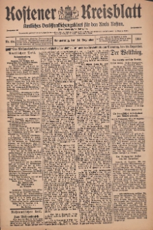 Kostener Kreisblatt: amtliches Ver&ouml;ffentlichungsblatt f&uuml;r den Kreis Kosten 1914.12.24 Jg.49 Nr154